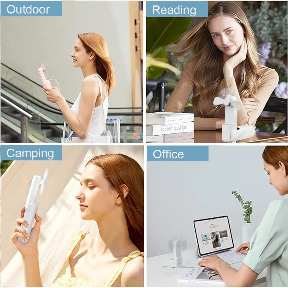 Portable Mini Handheld Fan (doubles as a power bank)