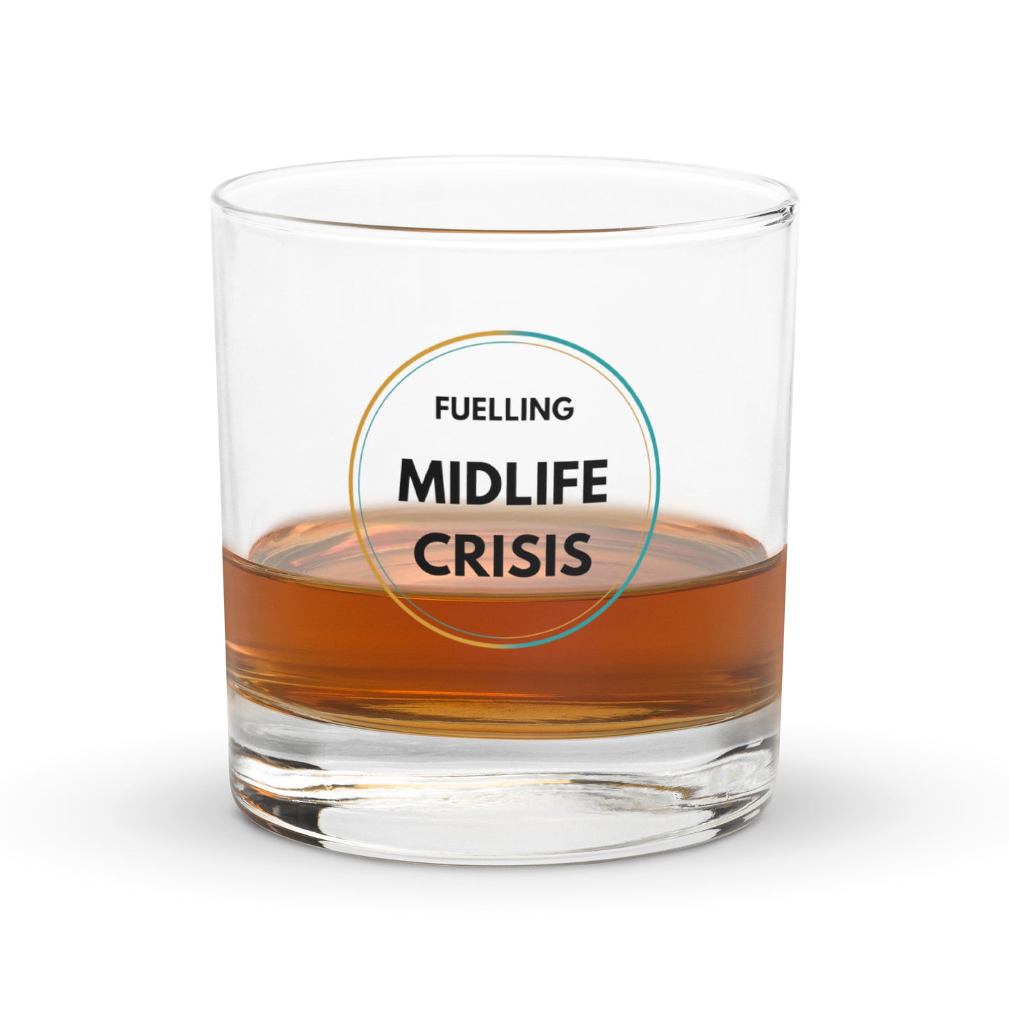 Fuelling Midlife Crisis Rocks Glass