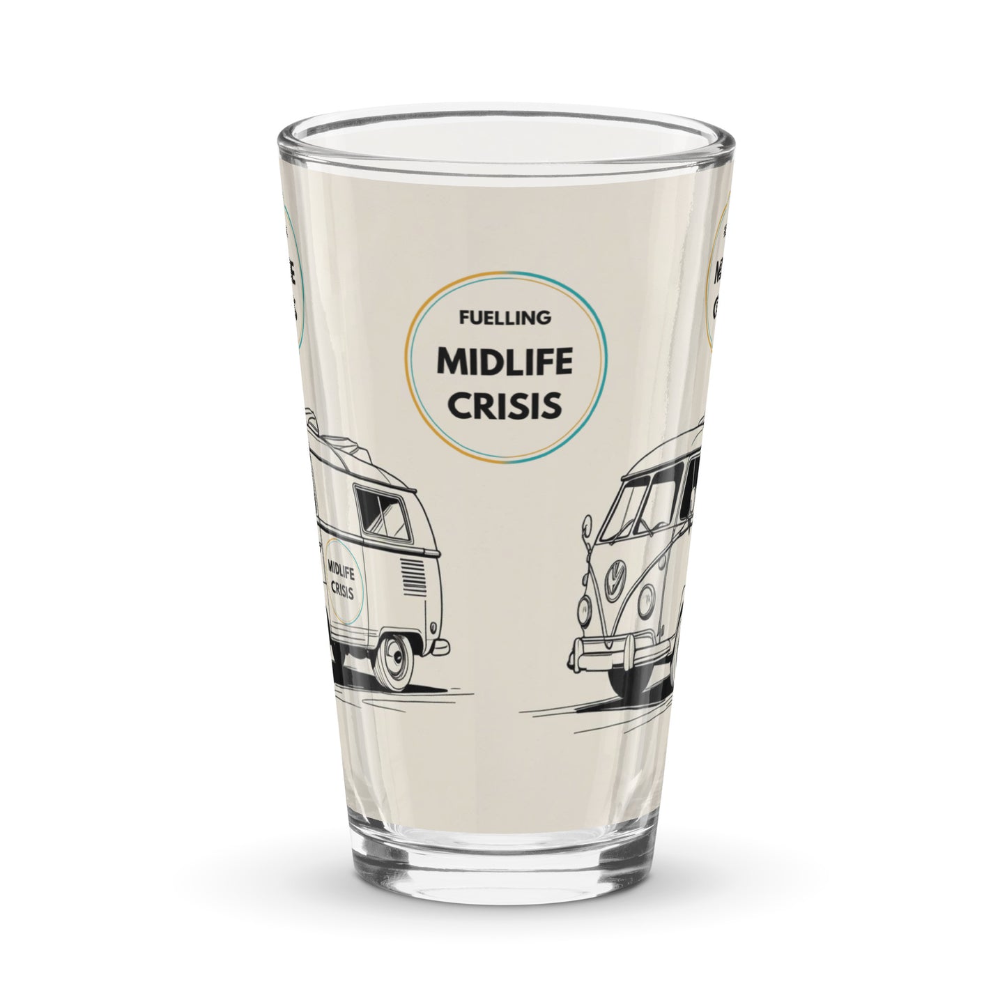 Midlife Crisis Campervan Pint Glass