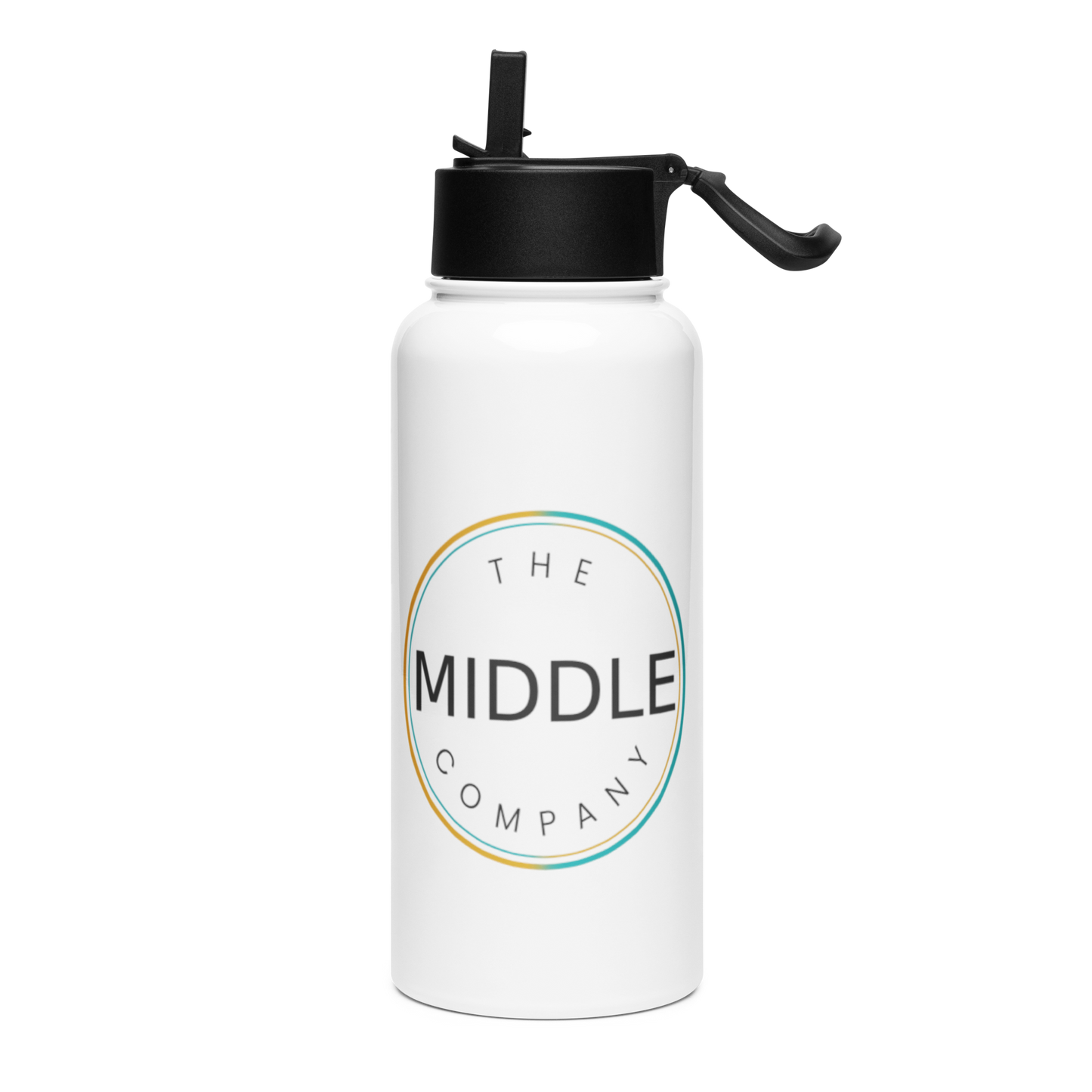 TMC Stainless steel water bottle with a straw lid
