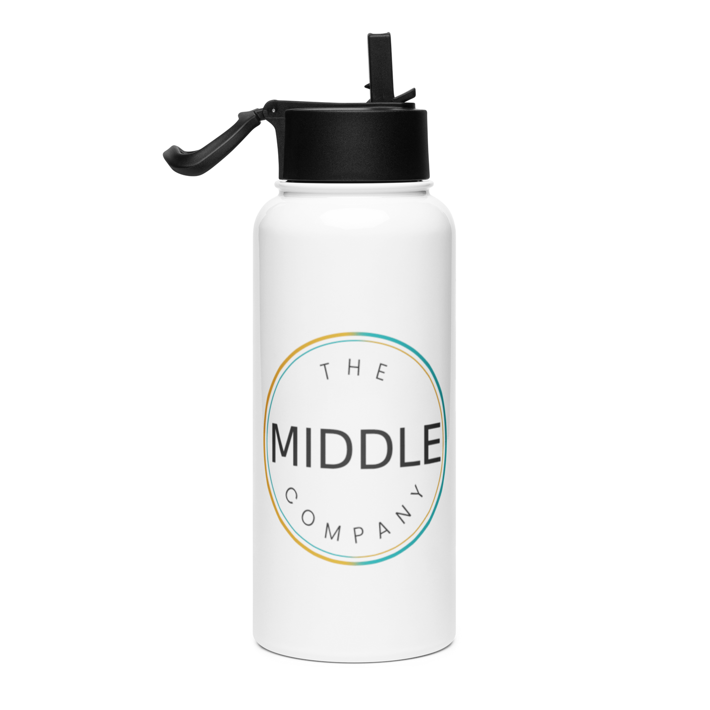 TMC Stainless steel water bottle with a straw lid
