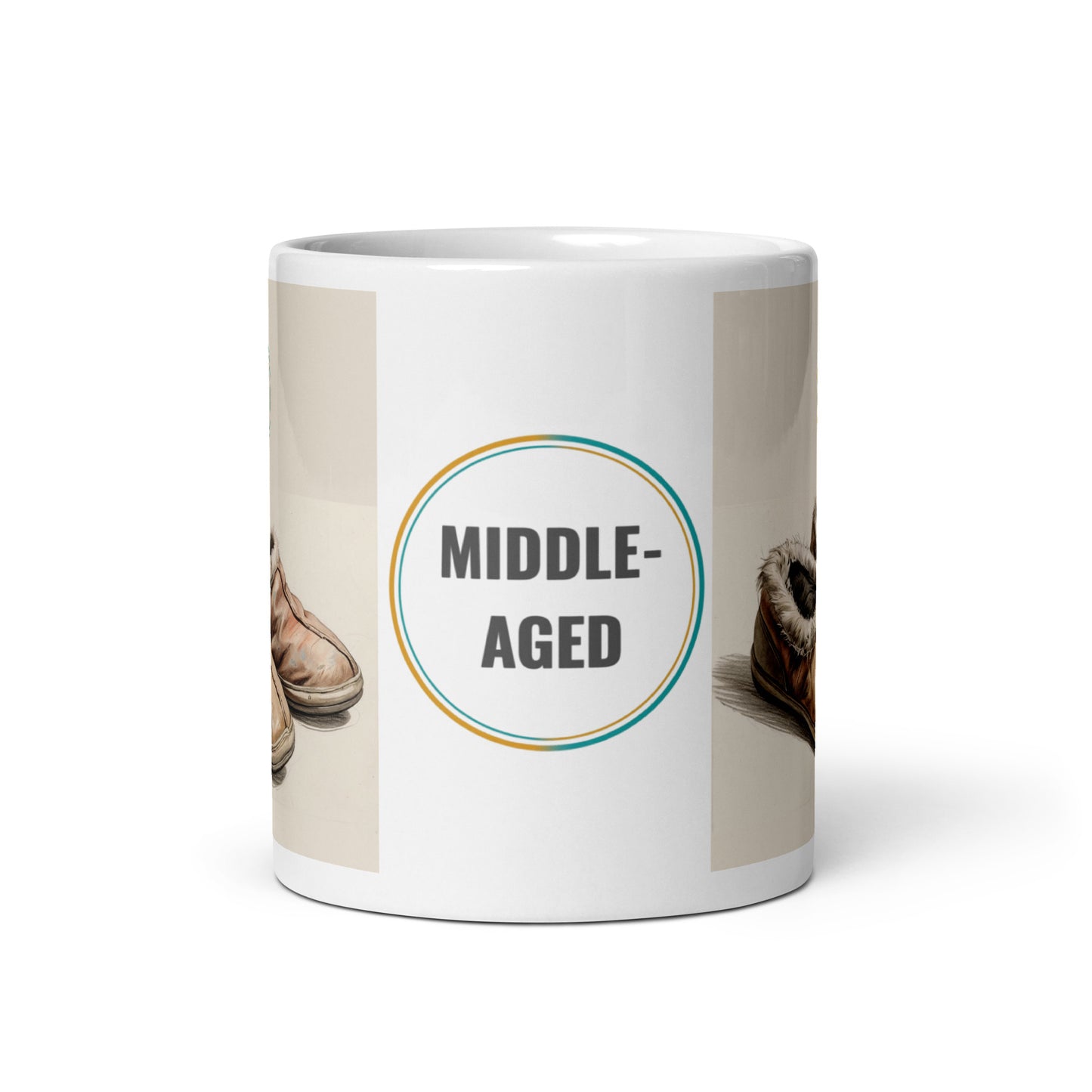Middle-Aged Slippers Mug