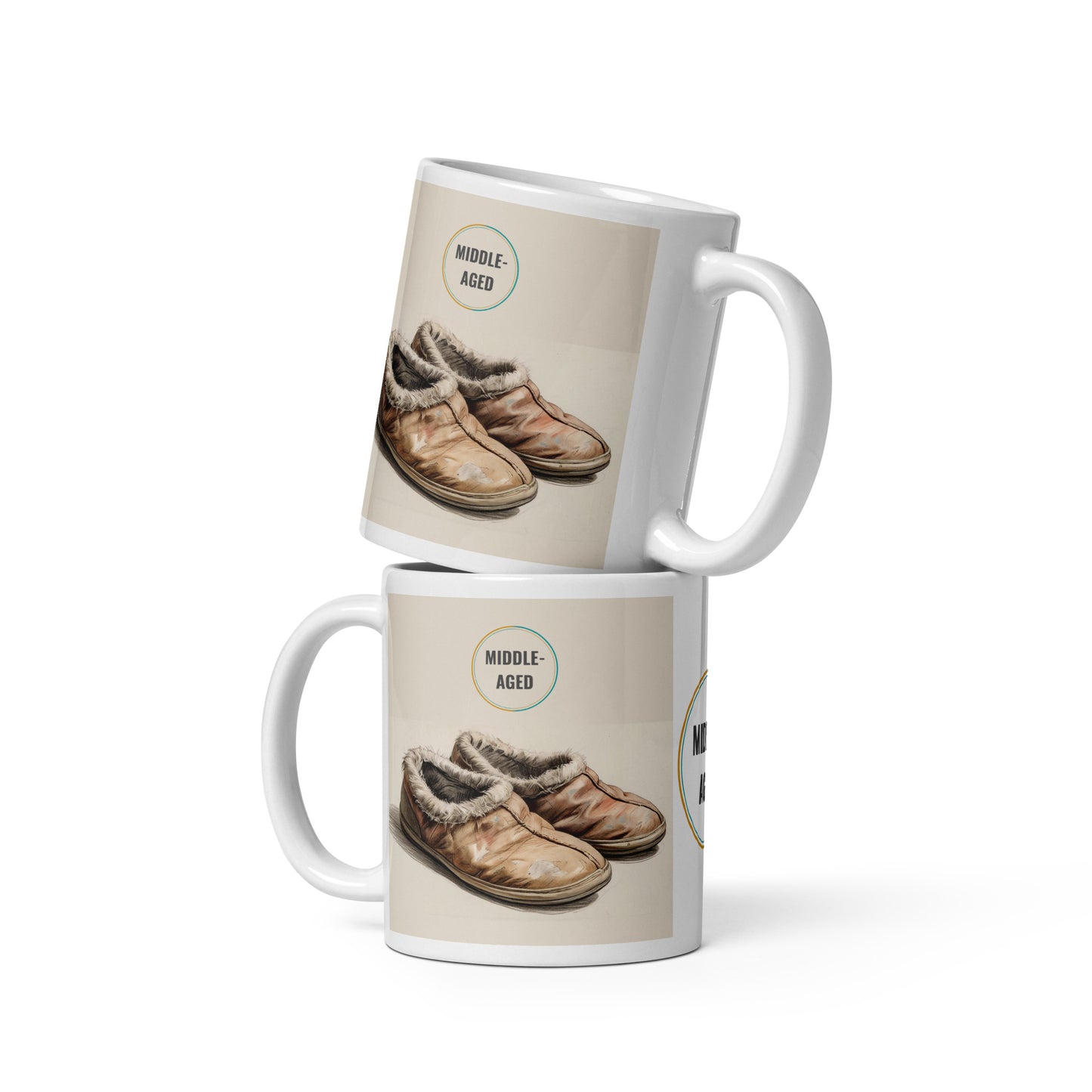 Middle-Aged Slippers Mug