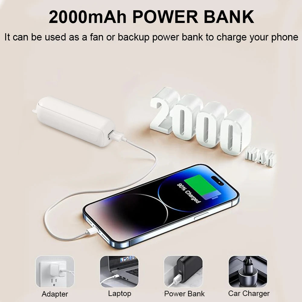 Portable Mini Handheld Fan (doubles as a power bank)