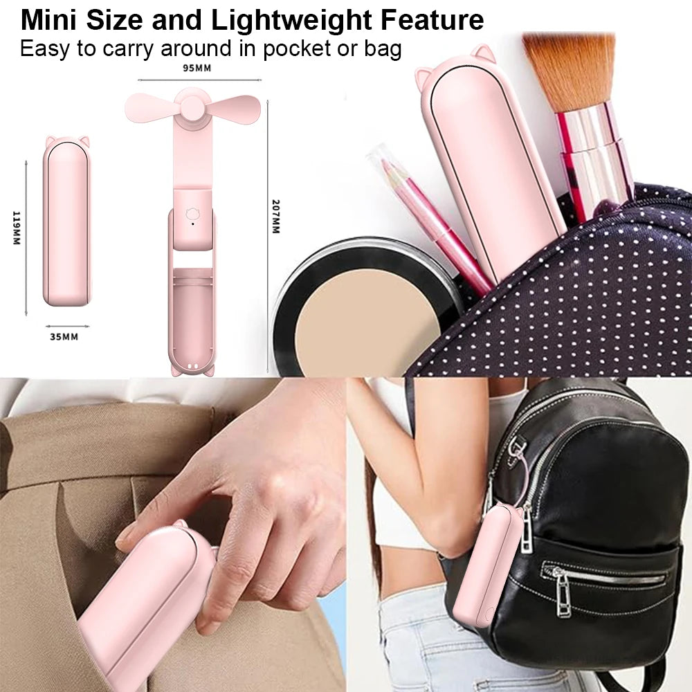 Portable Mini Handheld Fan (doubles as a power bank)