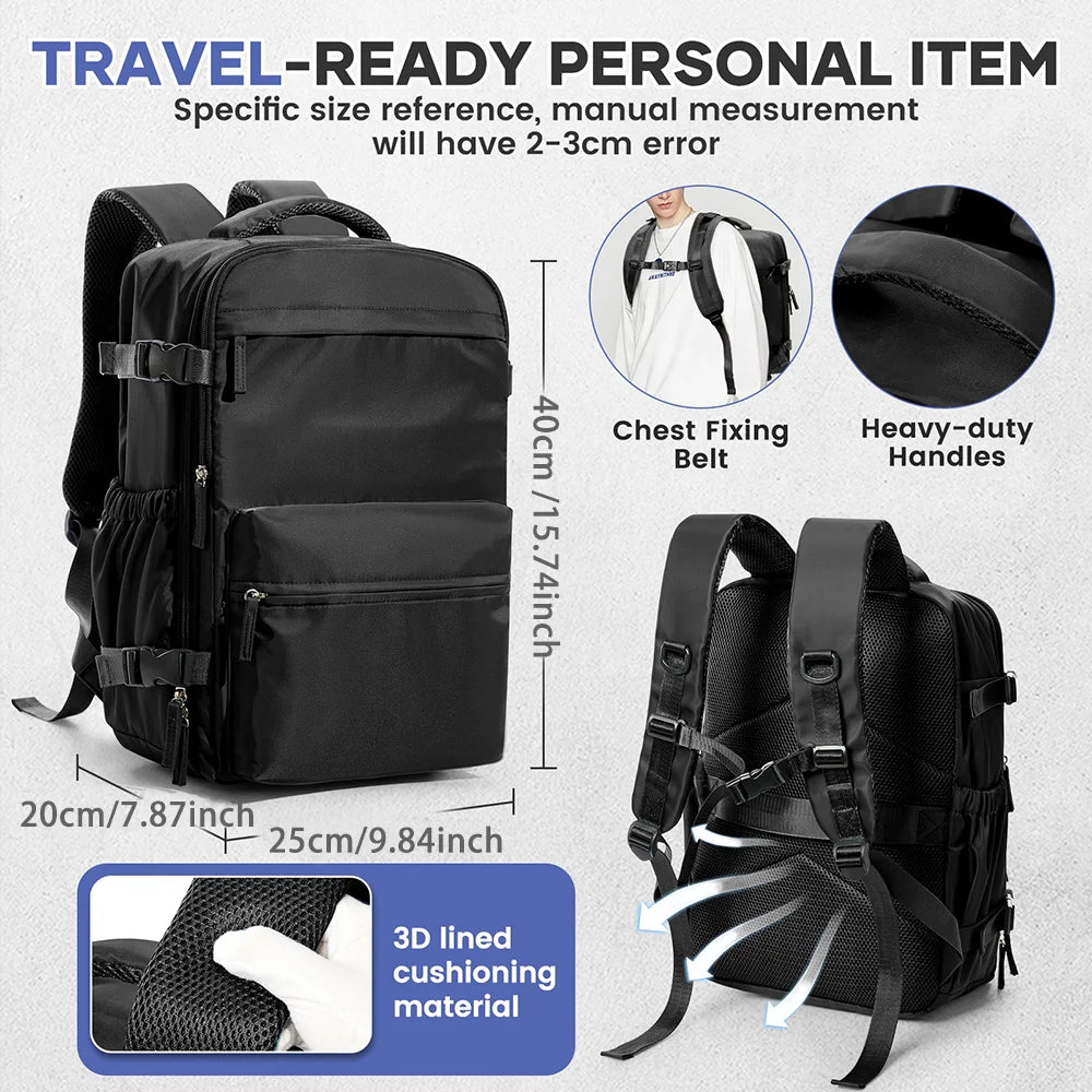 Vacuum Compression Backpack 40x20x25 Cabin Bag