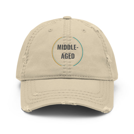 Middle-Aged Distressed Dad Hat