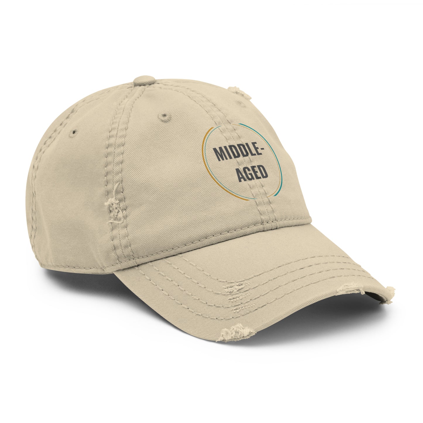 Middle-Aged Distressed Dad Hat
