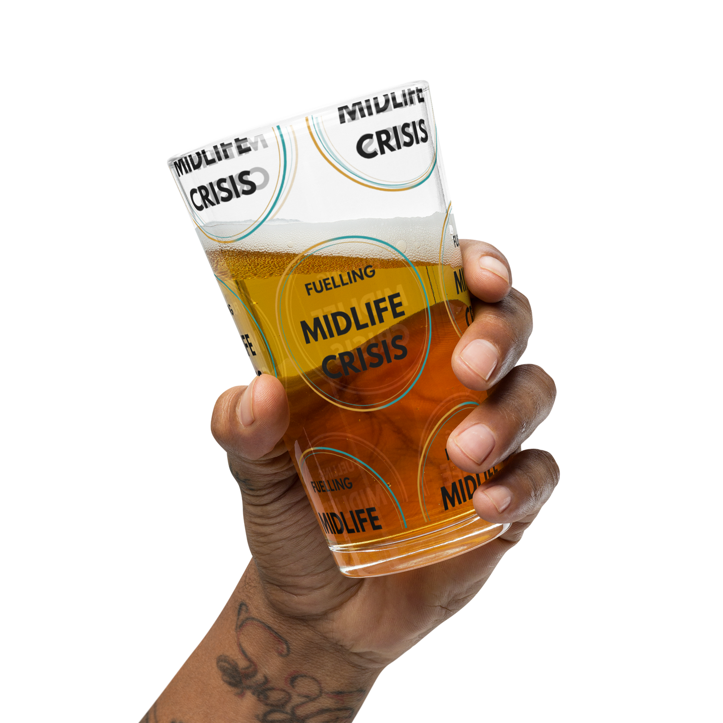 Fuelling Midlife Crisis Pint Glass