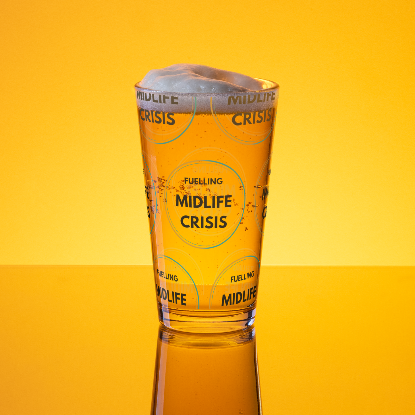 Fuelling Midlife Crisis Pint Glass
