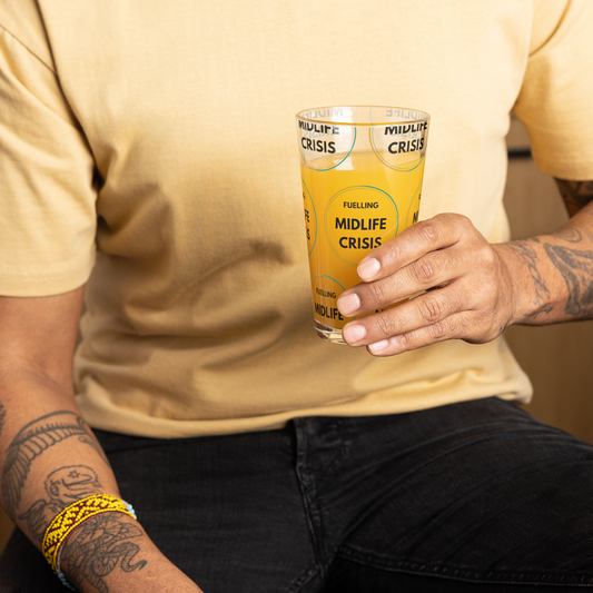 Fuelling Midlife Crisis Pint Glass