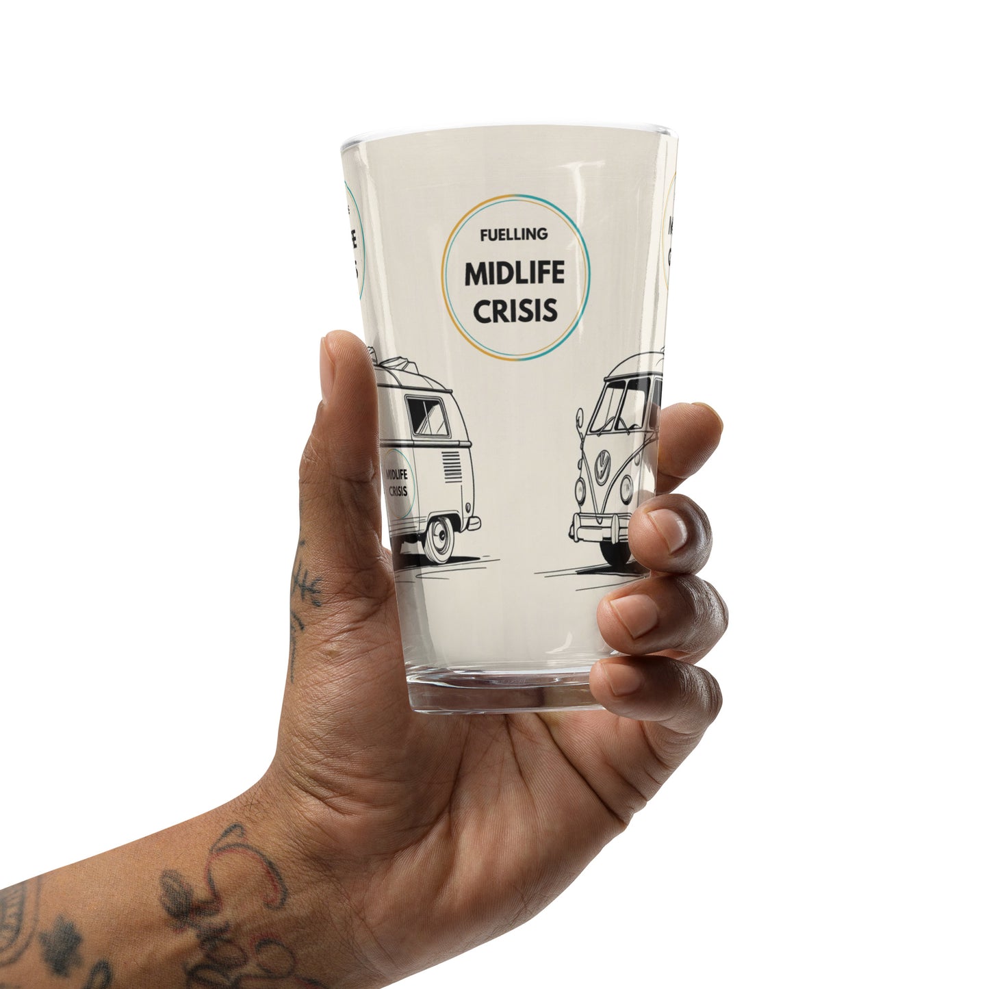 Midlife Crisis Campervan Pint Glass