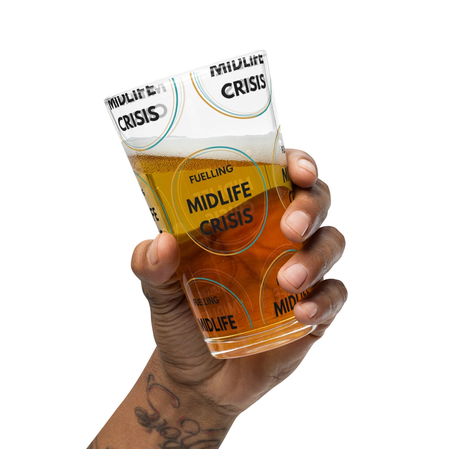 Fuelling Midlife Crisis Pint Glass
