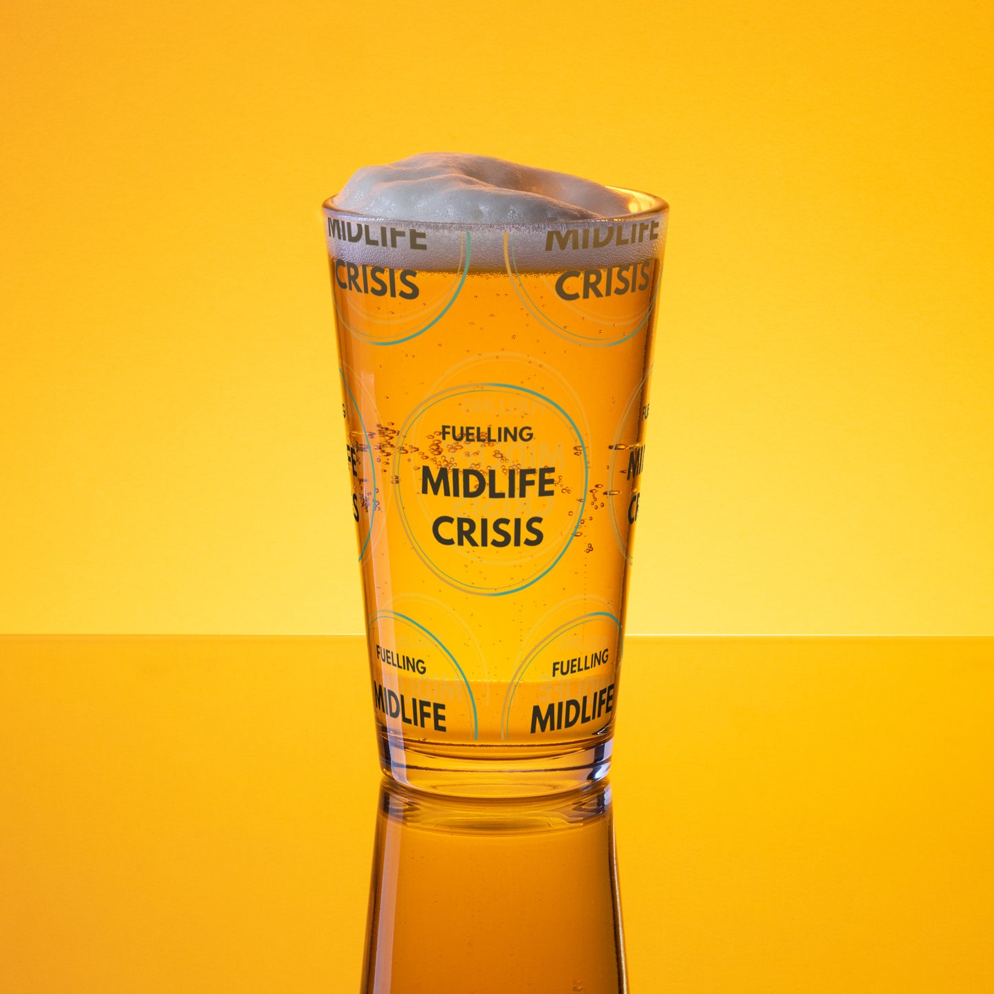 Fuelling Midlife Crisis Pint Glass