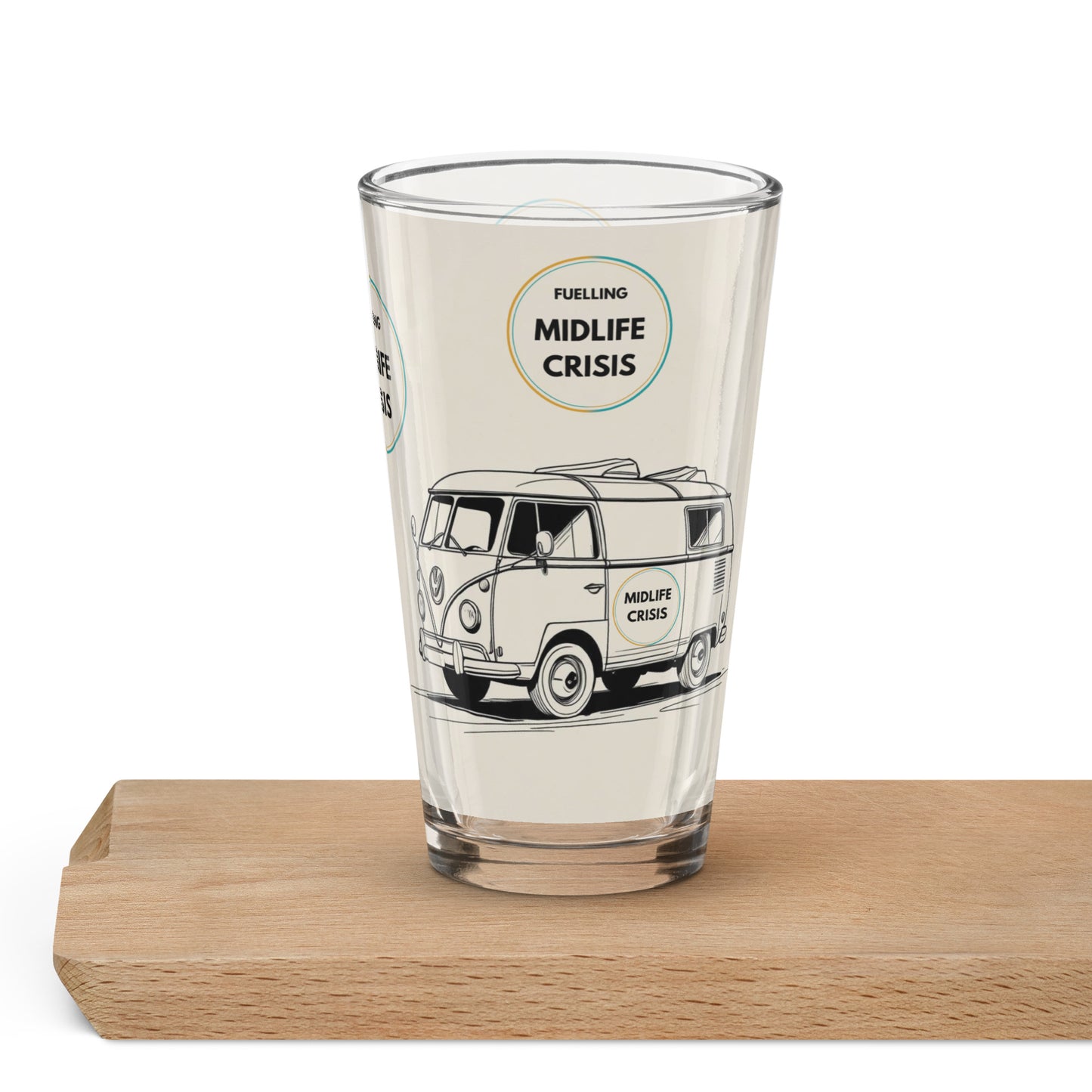 Midlife Crisis Campervan Pint Glass