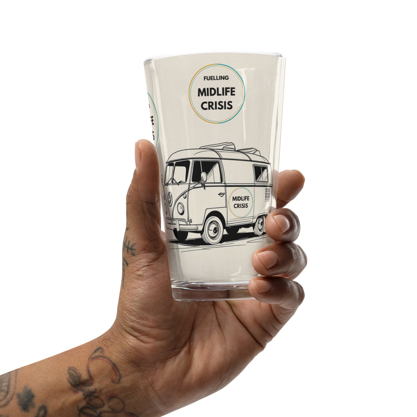 Midlife Crisis Campervan Pint Glass