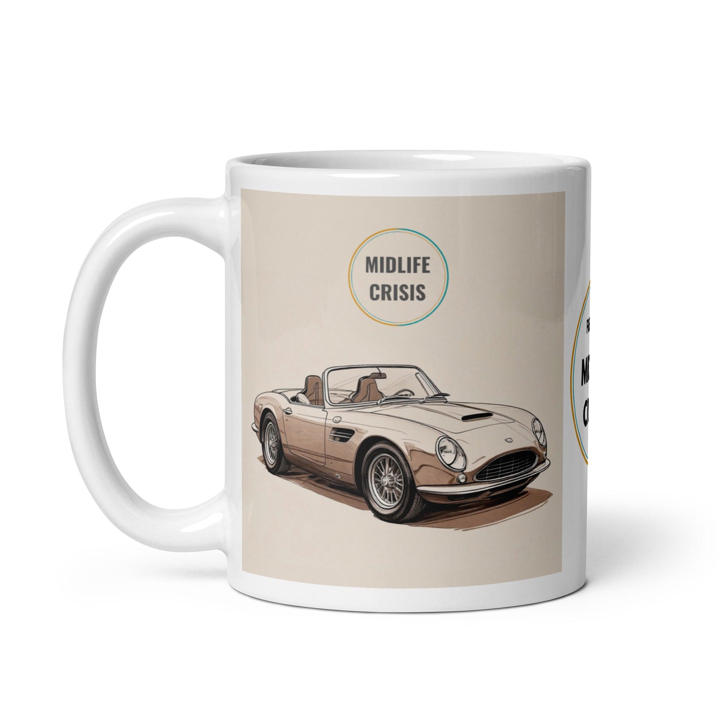 Midlife Crisis Sports Car Mug