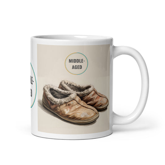 Middle-Aged Slippers Mug